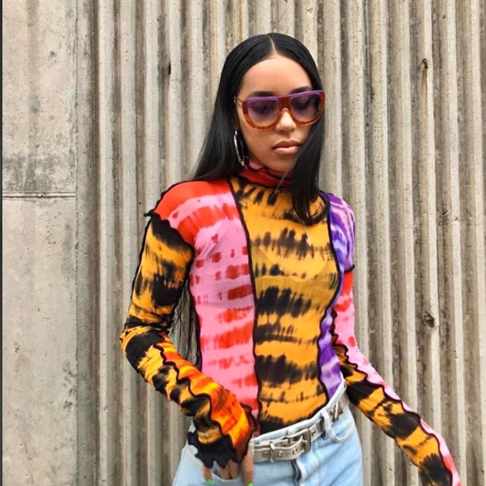 Multi Color Mesh Top